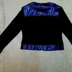 Pointe fabric cropped jacket